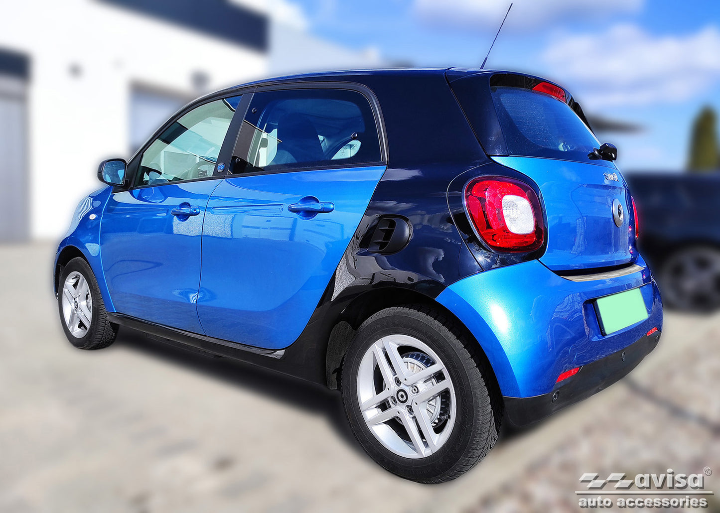 Protector umbral de puerta SMART FORFOUR W453 / EQ 5 puertas-ICCTUNING