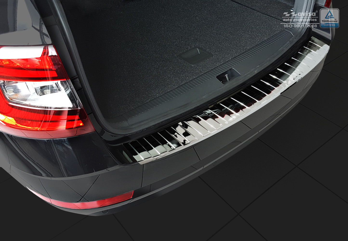 Protector parachoques trasero SKODA OCTAVIA III combi Restyling 2016 2019-ICCTUNING