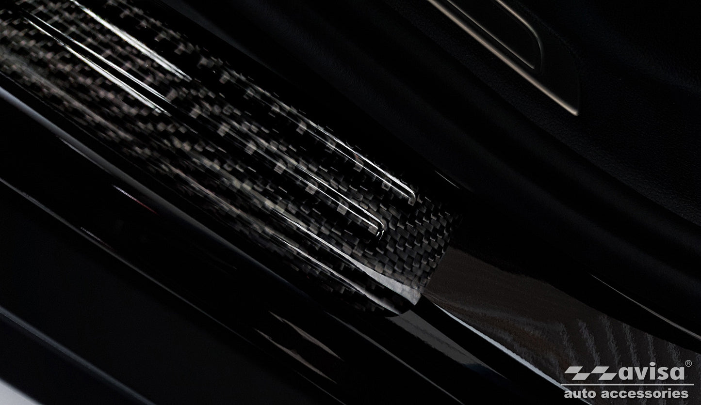 Protector umbral de puerta VOLKSWAGEN GOLF SPORTSVAN carbon fiber-ICCTUNING