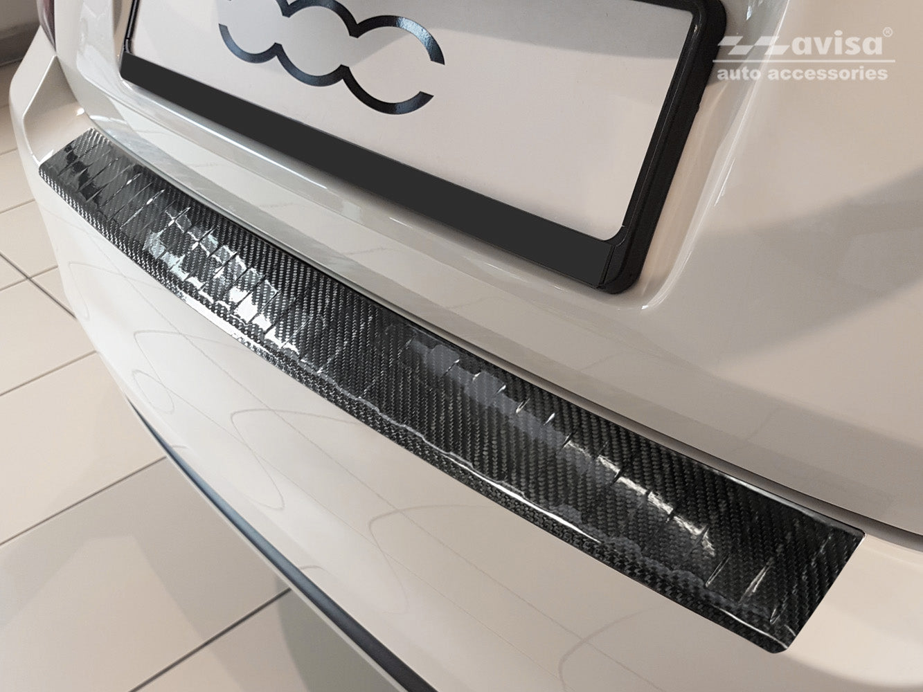 Protector parachoques trasero FIAT 500 e II hatchback 3P 2020 >-ICCTUNING