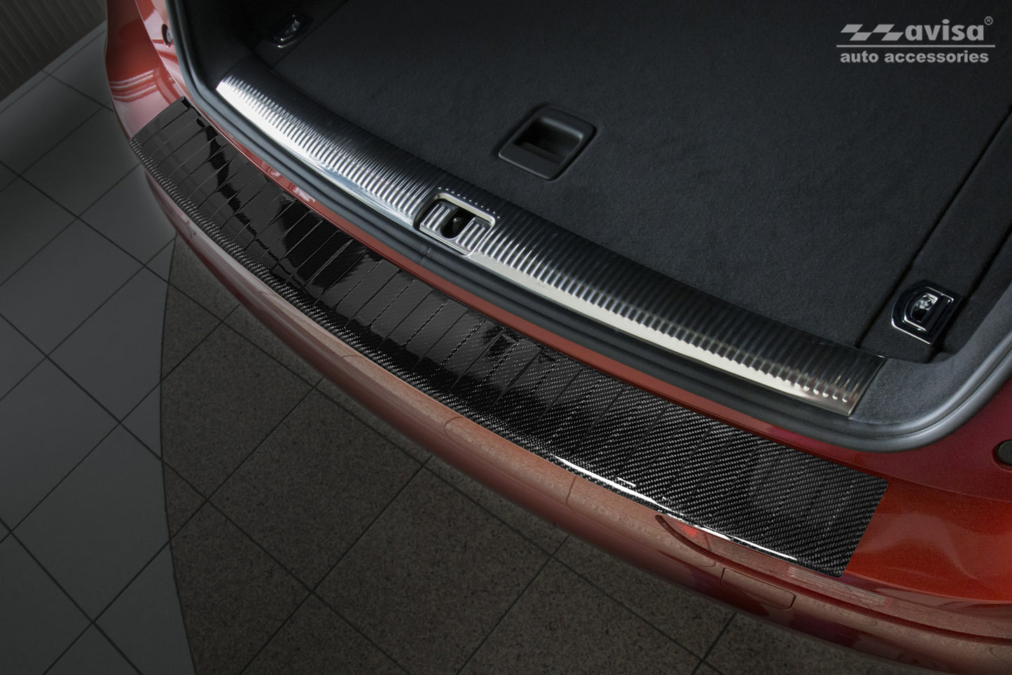 Protector parachoques trasero AUDI Q5 2008 2012, Restyling 2012 2016-ICCTUNING