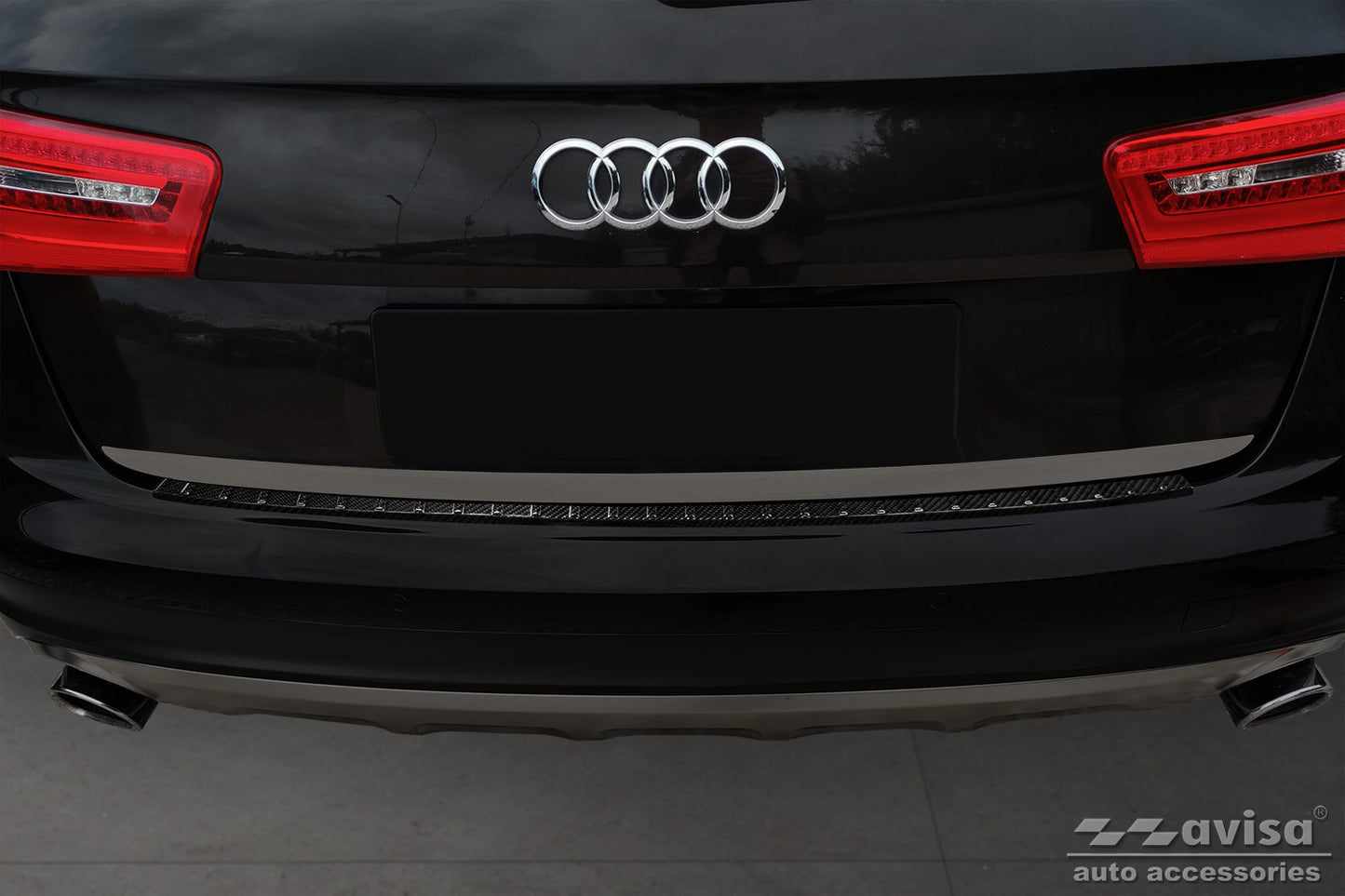 Protector parachoques trasero AUDI A6 C7 Allroad 2012 2014, Restyling 2014 2018-ICCTUNING