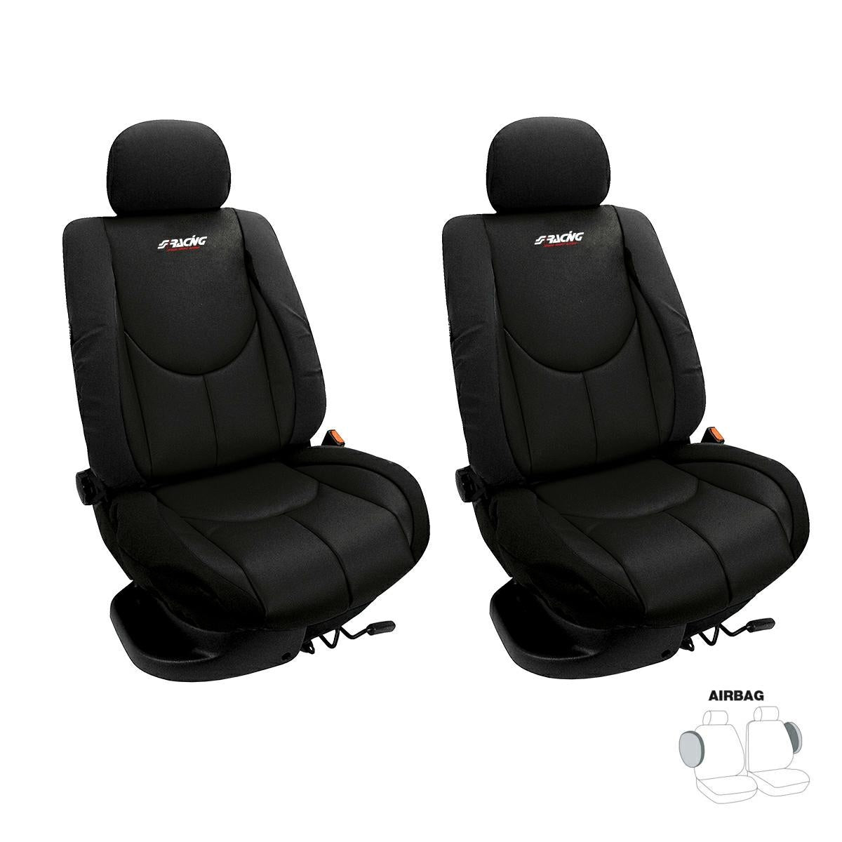 Fundas de asiento tipo A negras-ICCTUNING