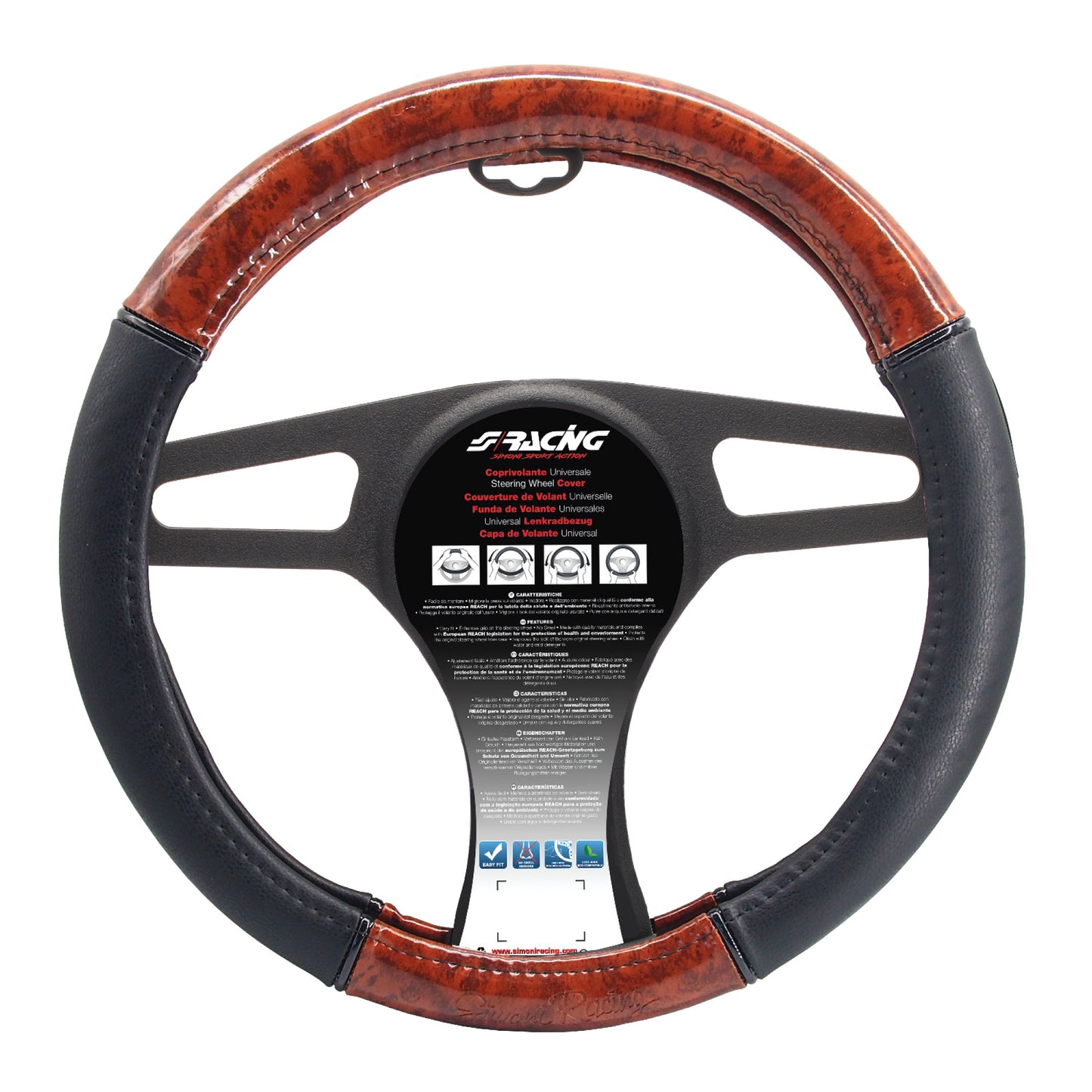 Funda de madera para volante-ICCTUNING