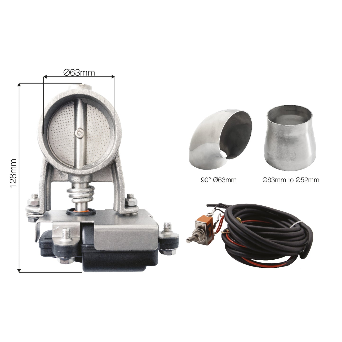 Válvula de escape con interruptor de diámetro 63 mm-ICCTUNING