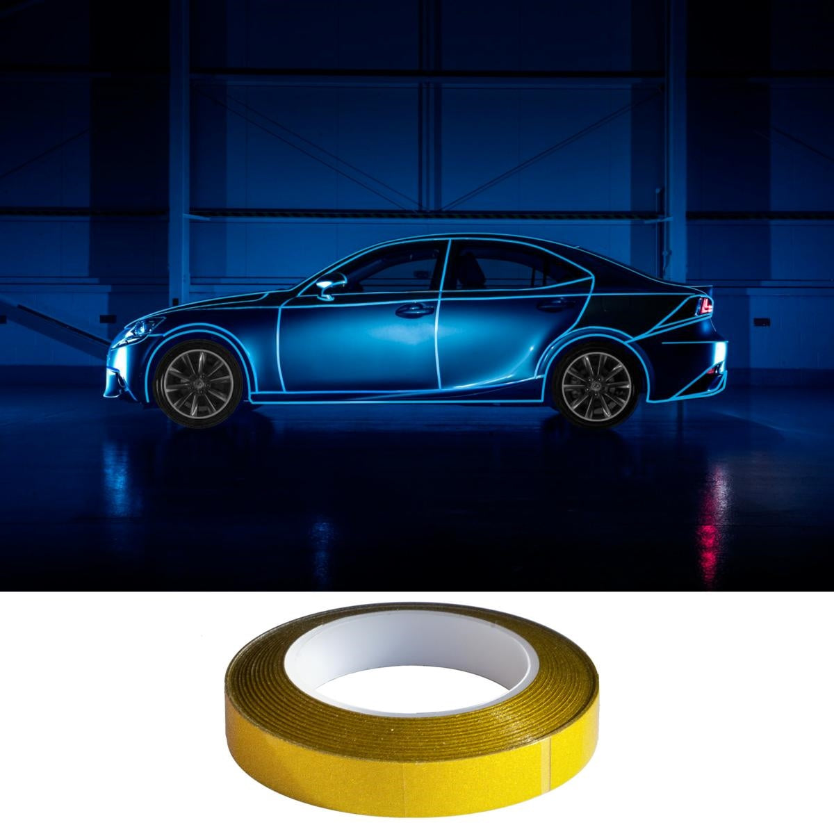 Franja reflectante amarilla-ICCTUNING