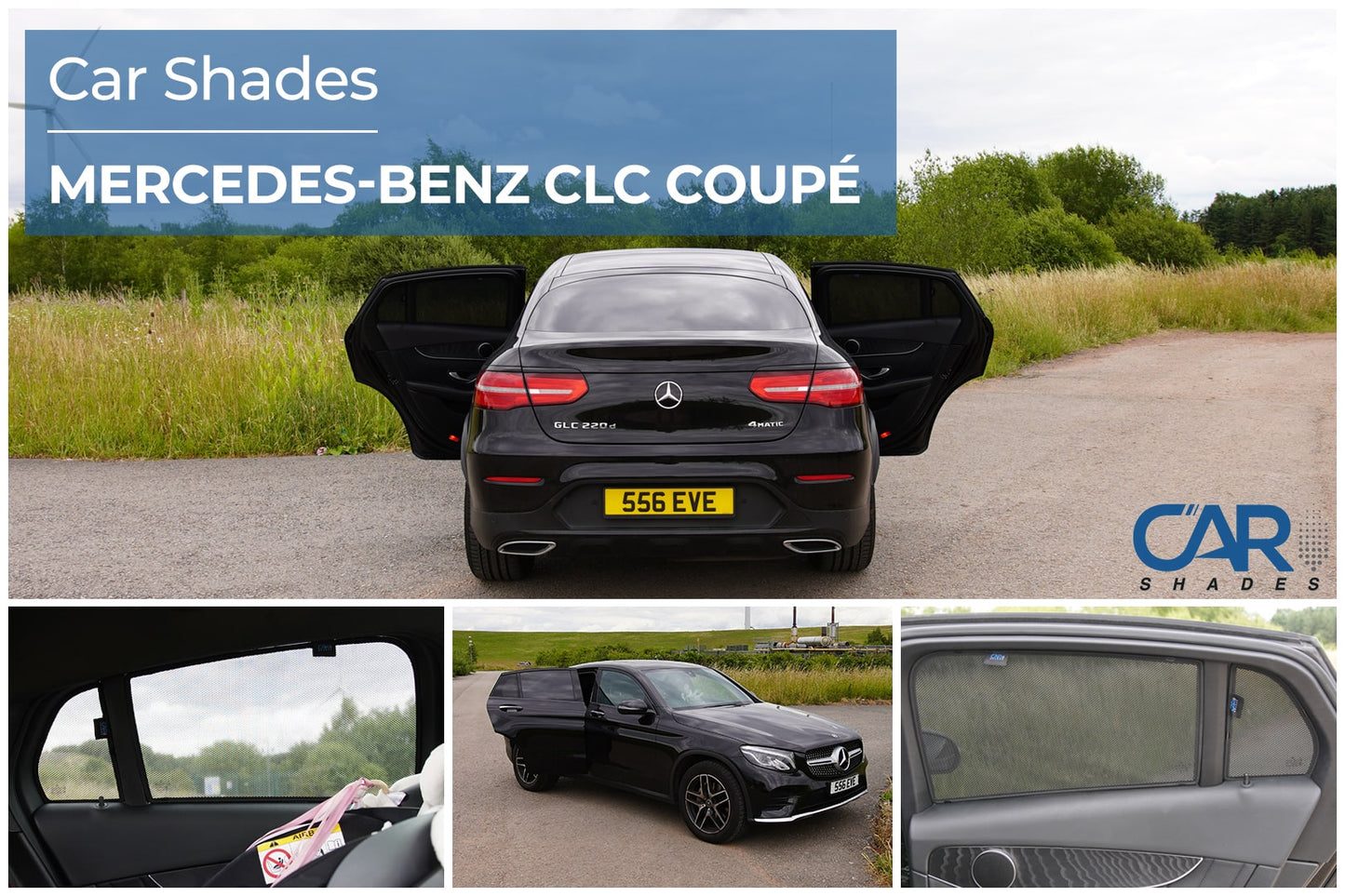 parasoles car shades Mercedes-Benz GLC Cupe 5 puertas 2016-22-ICCTUNING