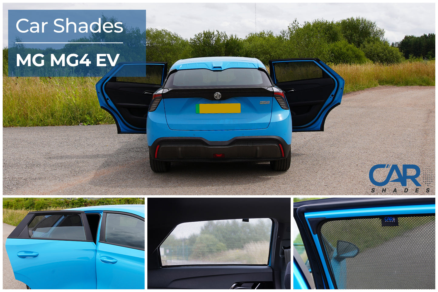 parasoles car shades MG 4EV 5 puertas 2022-ICCTUNING