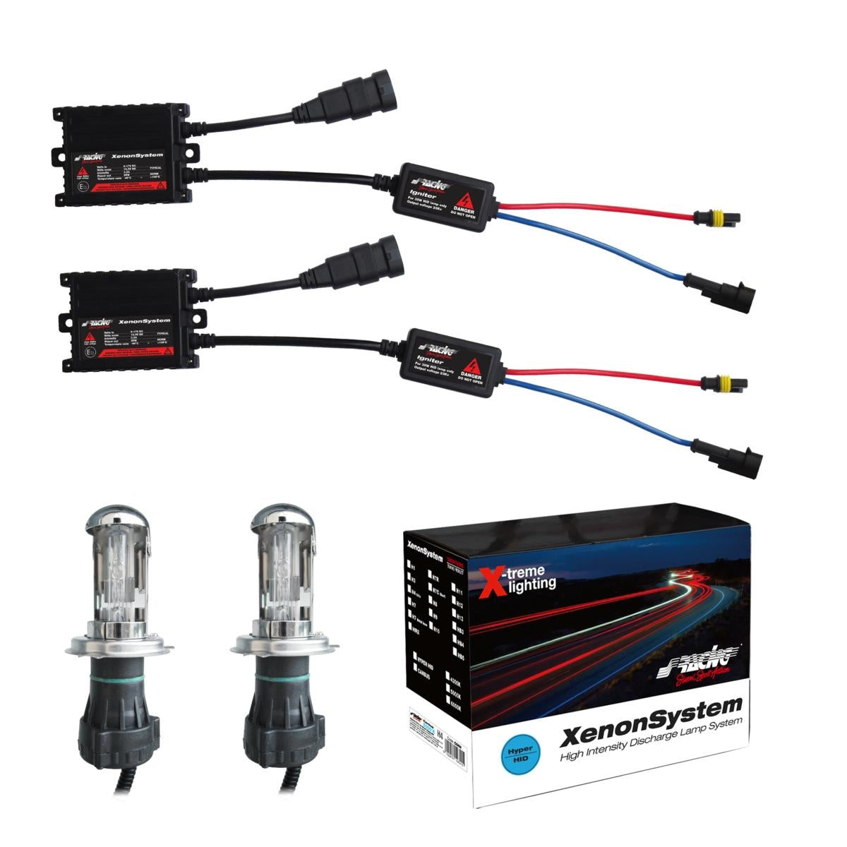 Salida de luz xenón H4 Slim 5000°K-ICCTUNING