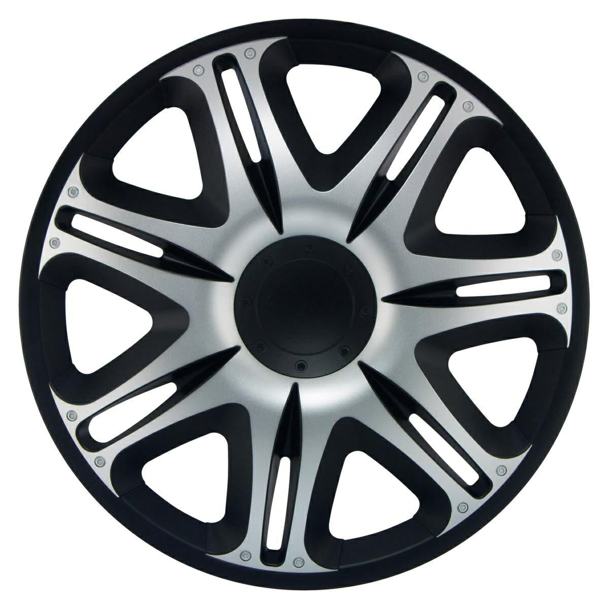 Cubierta de rueda negra plateada de 14" de Nascar-ICCTUNING