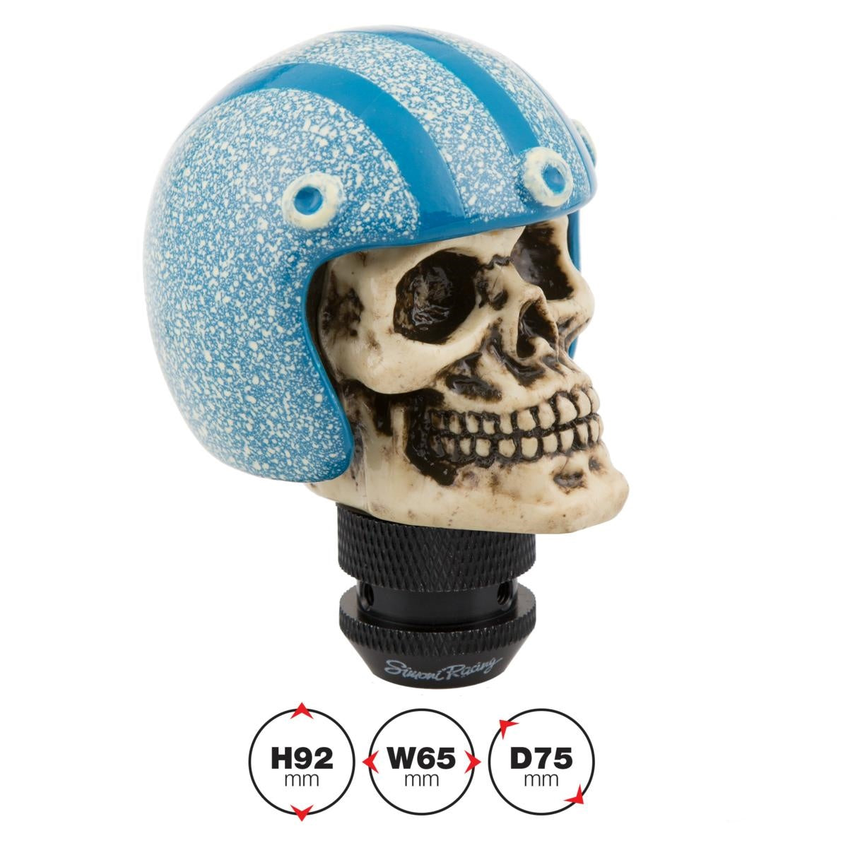 Perilla de casco azul de Skeletor-ICCTUNING