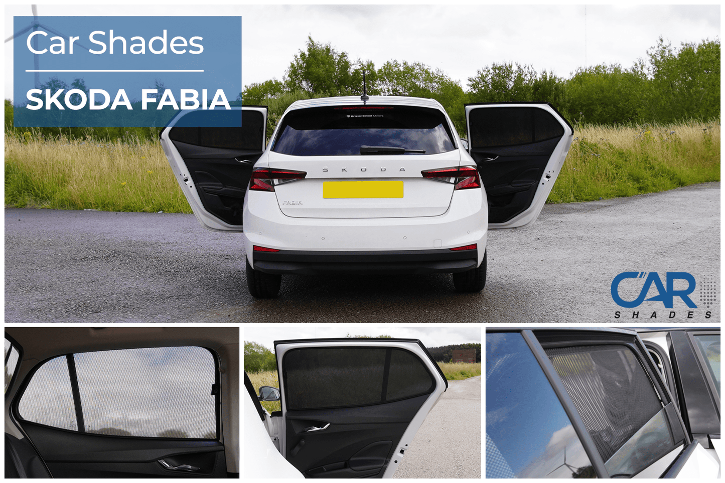 parasoles car shades Skoda Fabia 5 puertas 2021-ICCTUNING