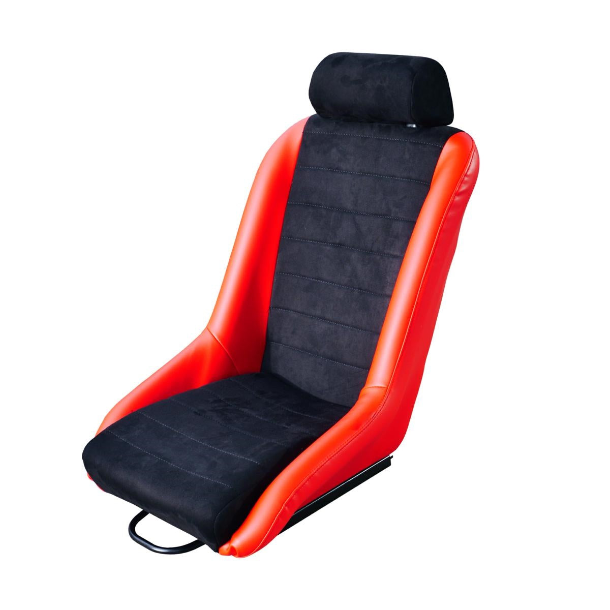 Asiento vintage negro y rojo-ICCTUNING