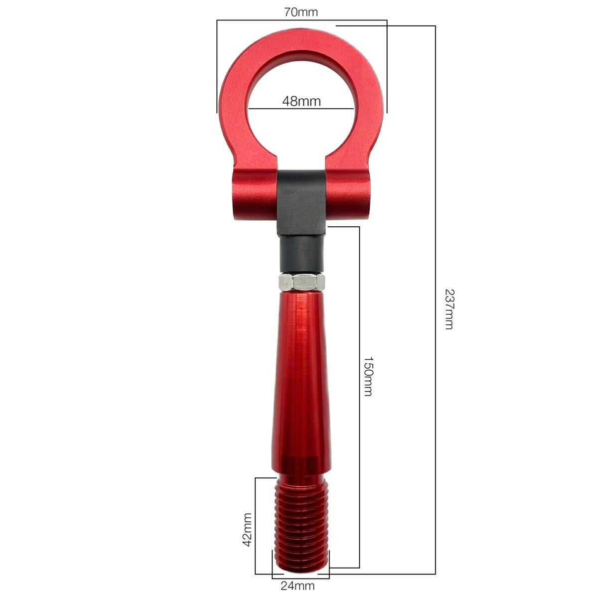 Gancho de remolque rojo-ICCTUNING