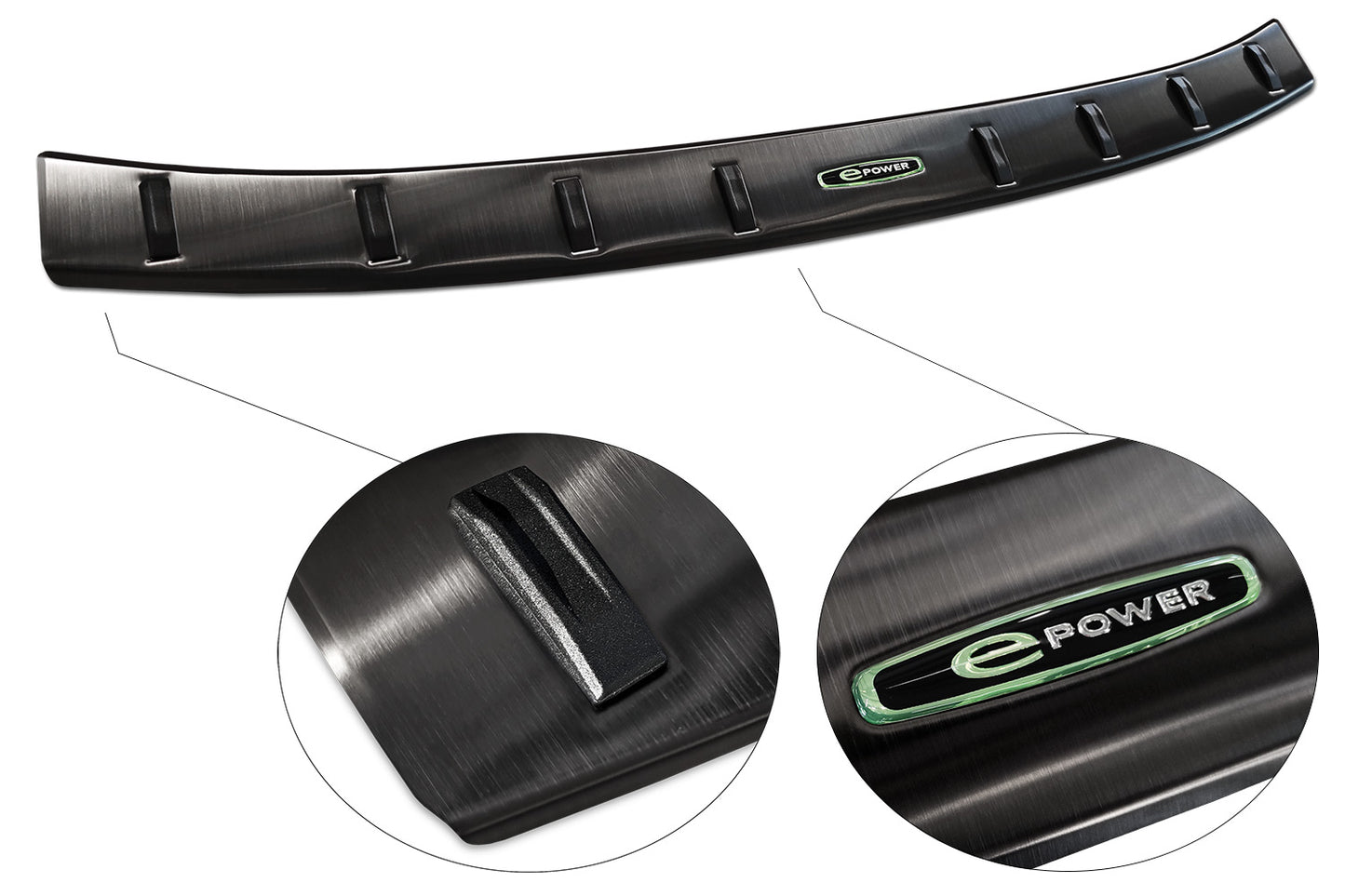 protector de parachoques trasero MAZDA MX-30 negro