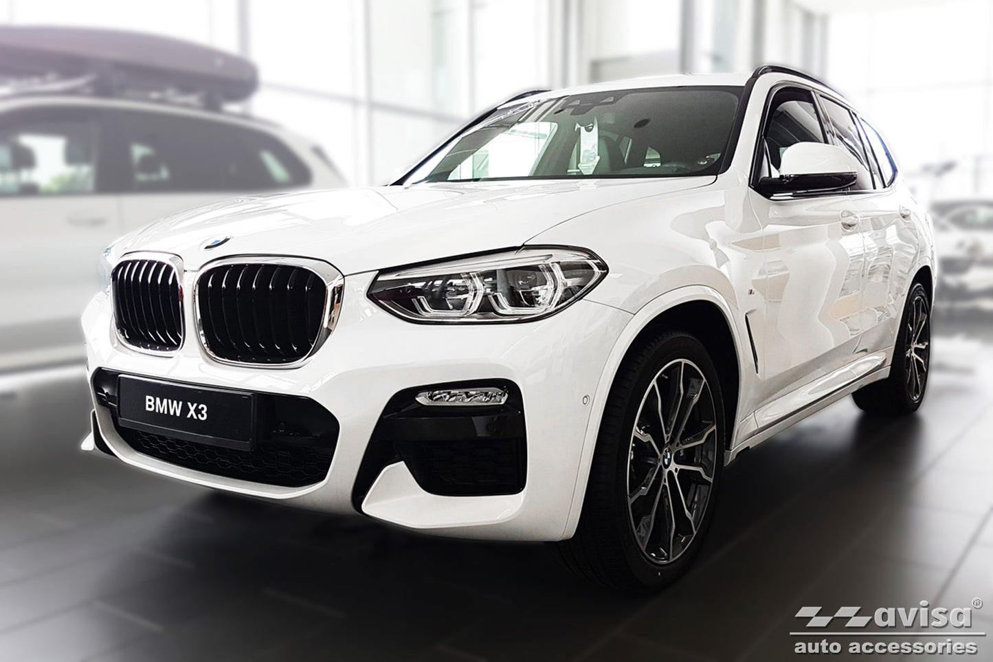protector de parachoques trasero BMW X3 G01 negro