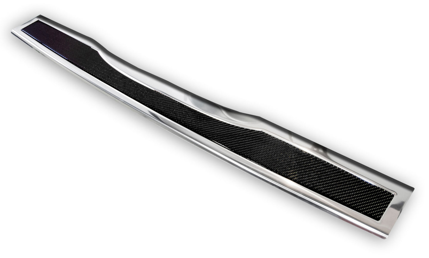 protector de parachoques trasero MERCEDES CLASE V W447 espejo acero, negro fibra de carbono