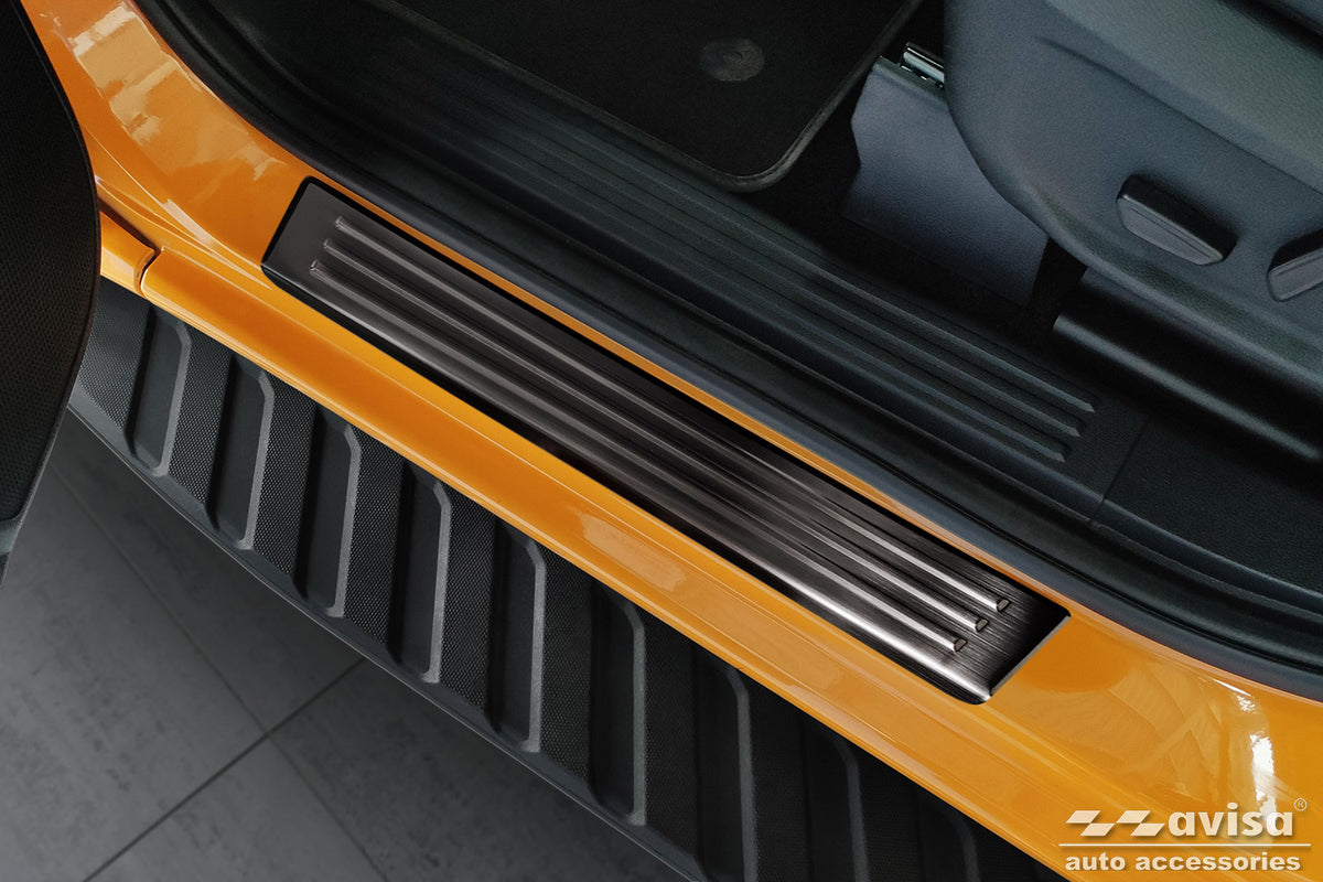 Protector umbral de puertas en relieve VW AMAROK negro