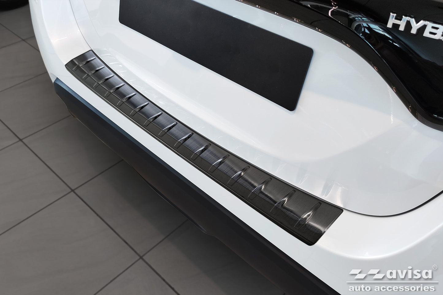 protector de parachoques trasero MAZDA 2 HYBRD (ZV) negro