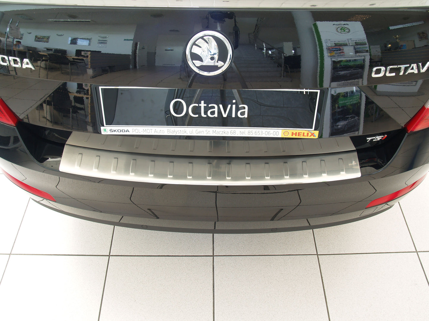 Protector parachoques trasero SKODA OCTAVIA liftback 2013-2019-ICCTUNING