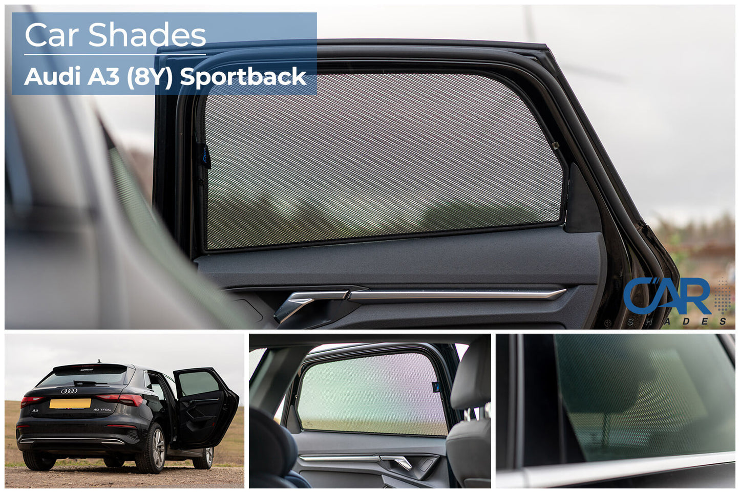 parasoles car shades Audi A3 Sportback (8Y) 5 puertas 2020>-ICCTUNING