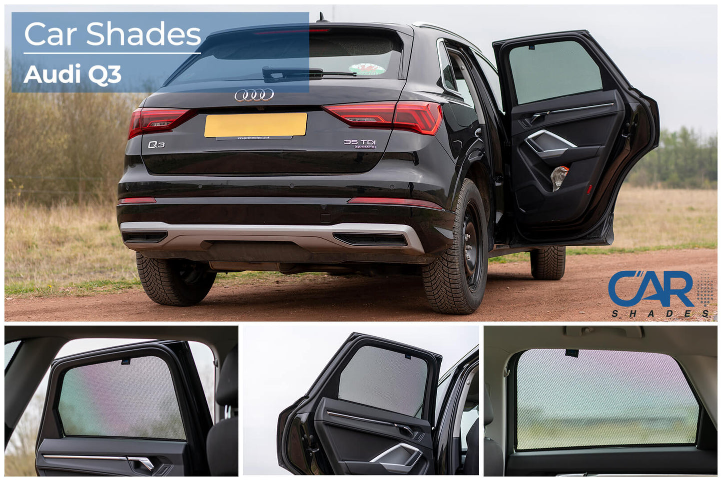 parasoles car shades Audi Q3 5 puertas 2018>-ICCTUNING