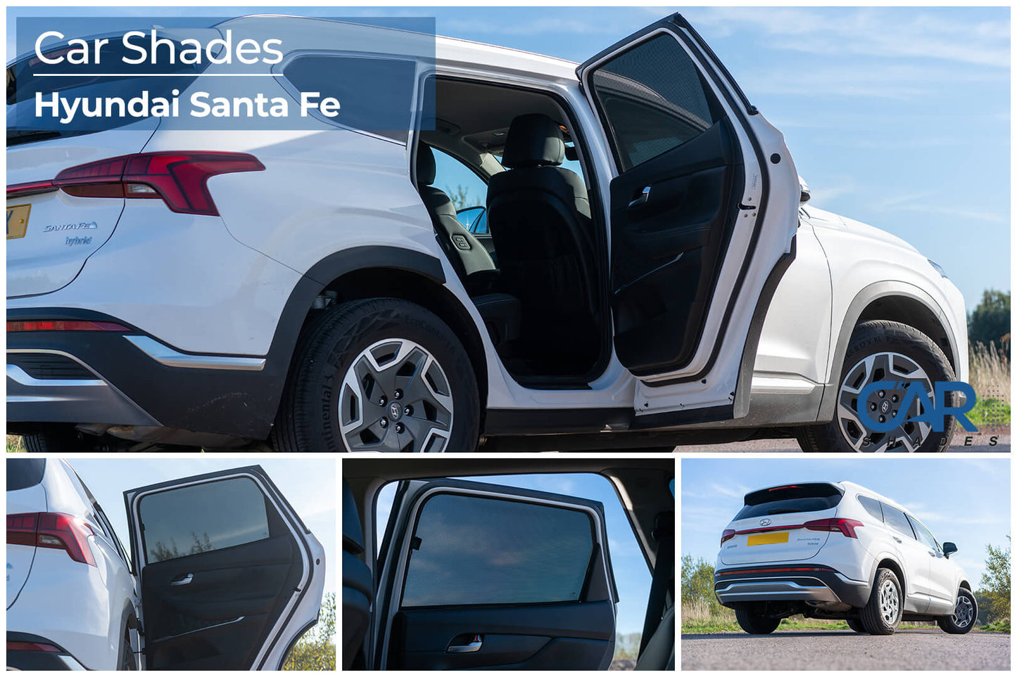 parasoles car shades Hyundai Santa Fe 5 puertas 2018>-PARASOLES-ICCTUNING