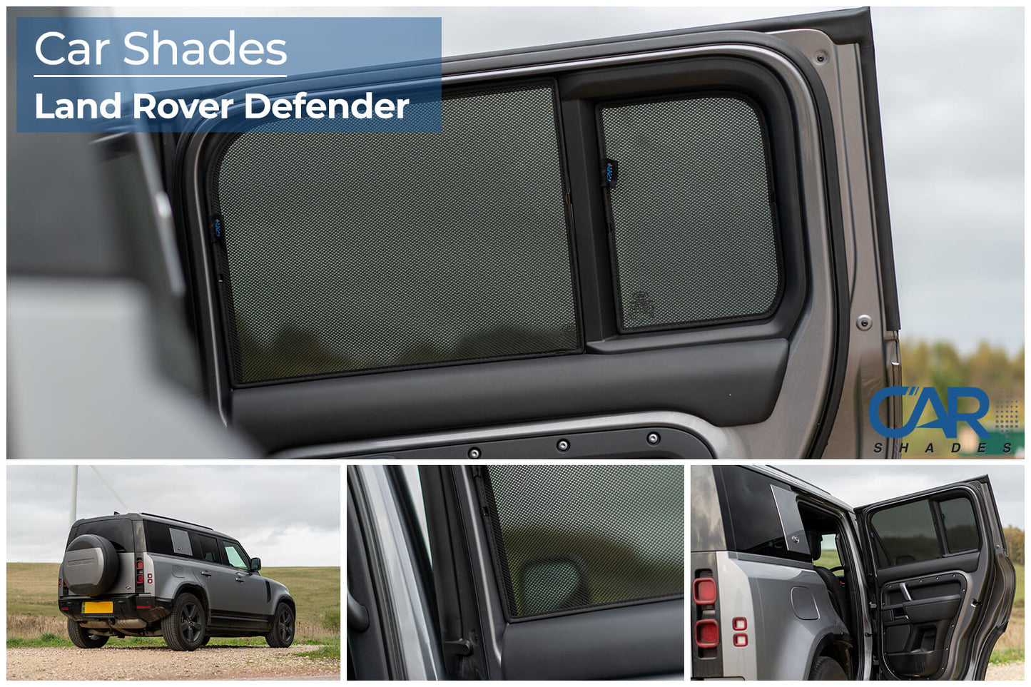 parasoles car shades Land Rover Defender D110 5 puertas 2020>-ICCTUNING