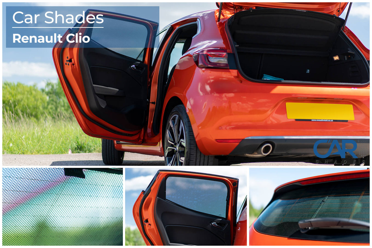 parasoles car shades Renault Clio 5 puertas 2019>-ICCTUNING