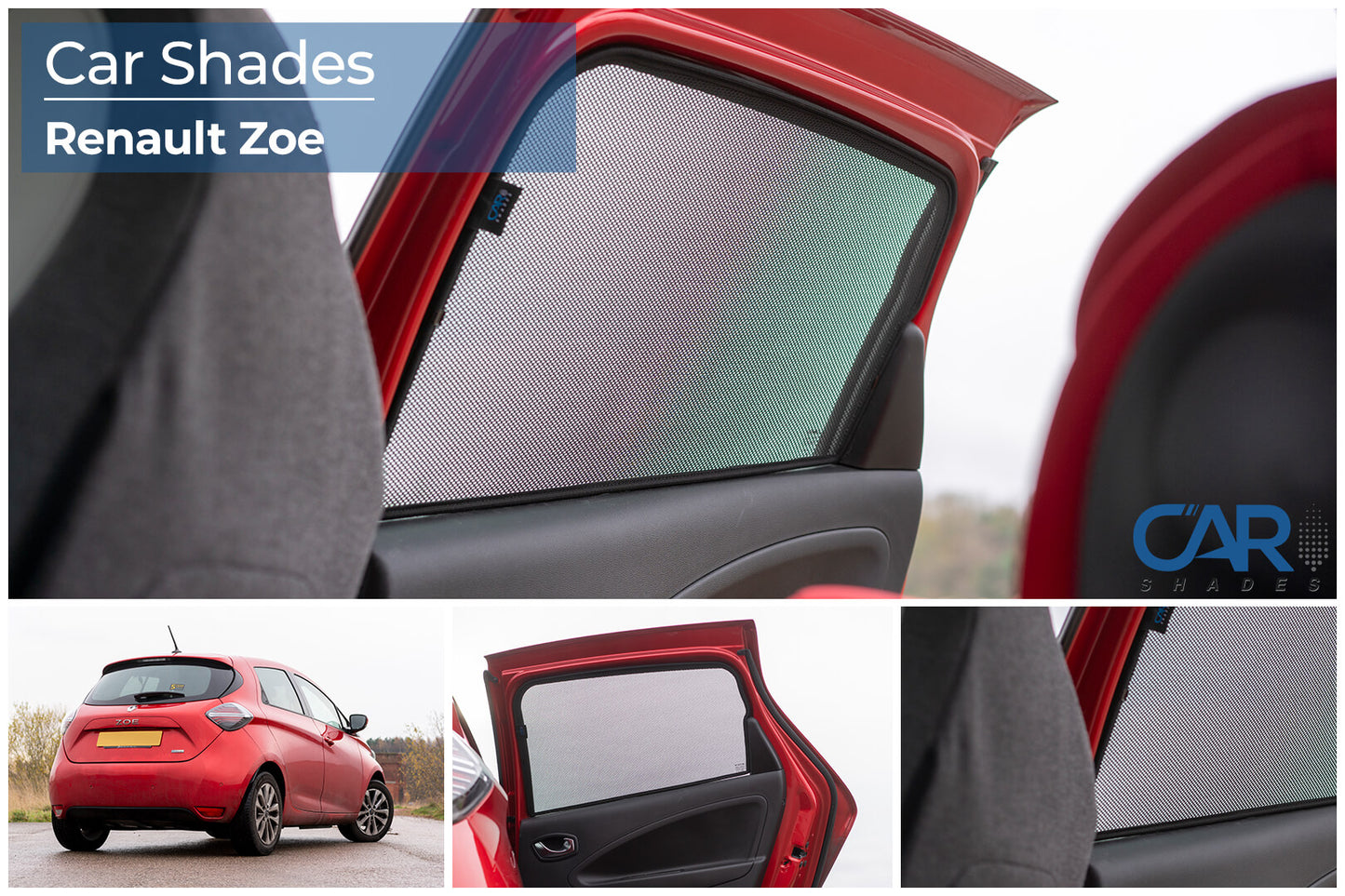 parasoles car shades Renault Zoe 5 puertas 2012>