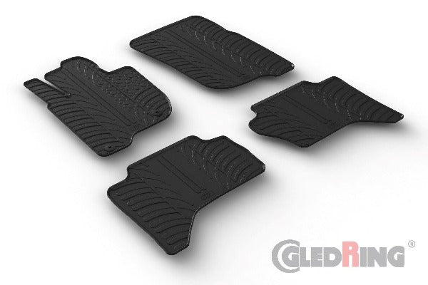 Alfombrillas de goma - MITSUBISHI L200 2015->/FL 2019-> Pick up