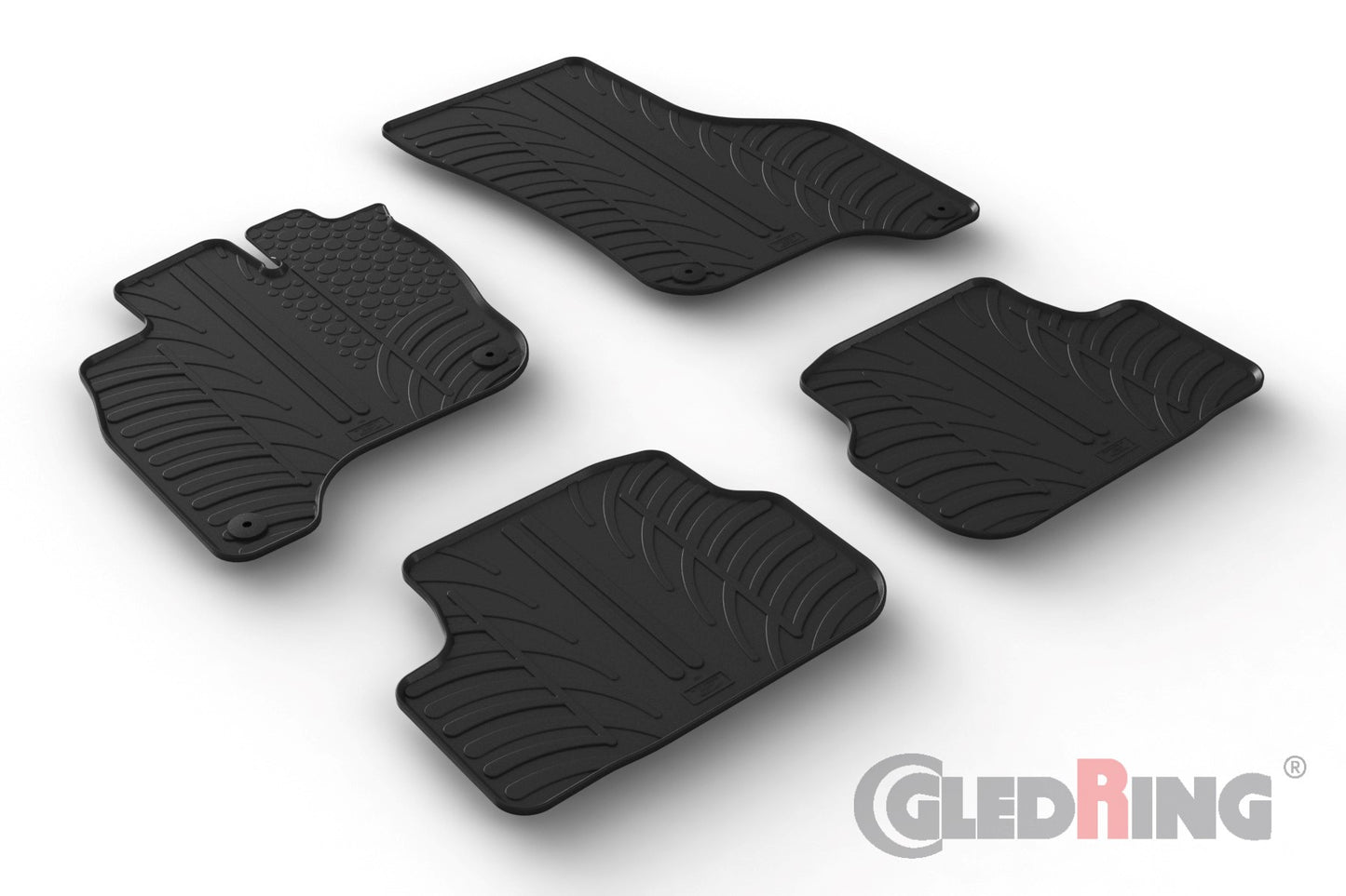 Alfombrillas de goma - VW E-golf VII 14-20-ALFOMBRILLAS DE GOMA-ICCTUNING