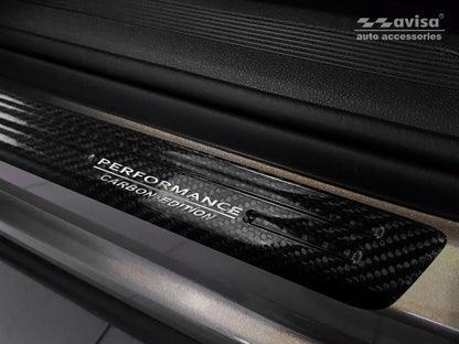 Protector umbral de puerta VOLKSWAGEN TIGUAN Carbono performance delantero-ICCTUNING
