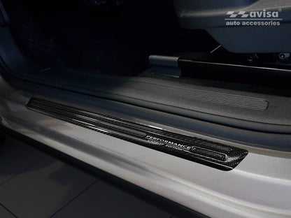 Protector umbral de puerta VOLKSWAGEN TIGUAN Carbono performance delantero-ICCTUNING