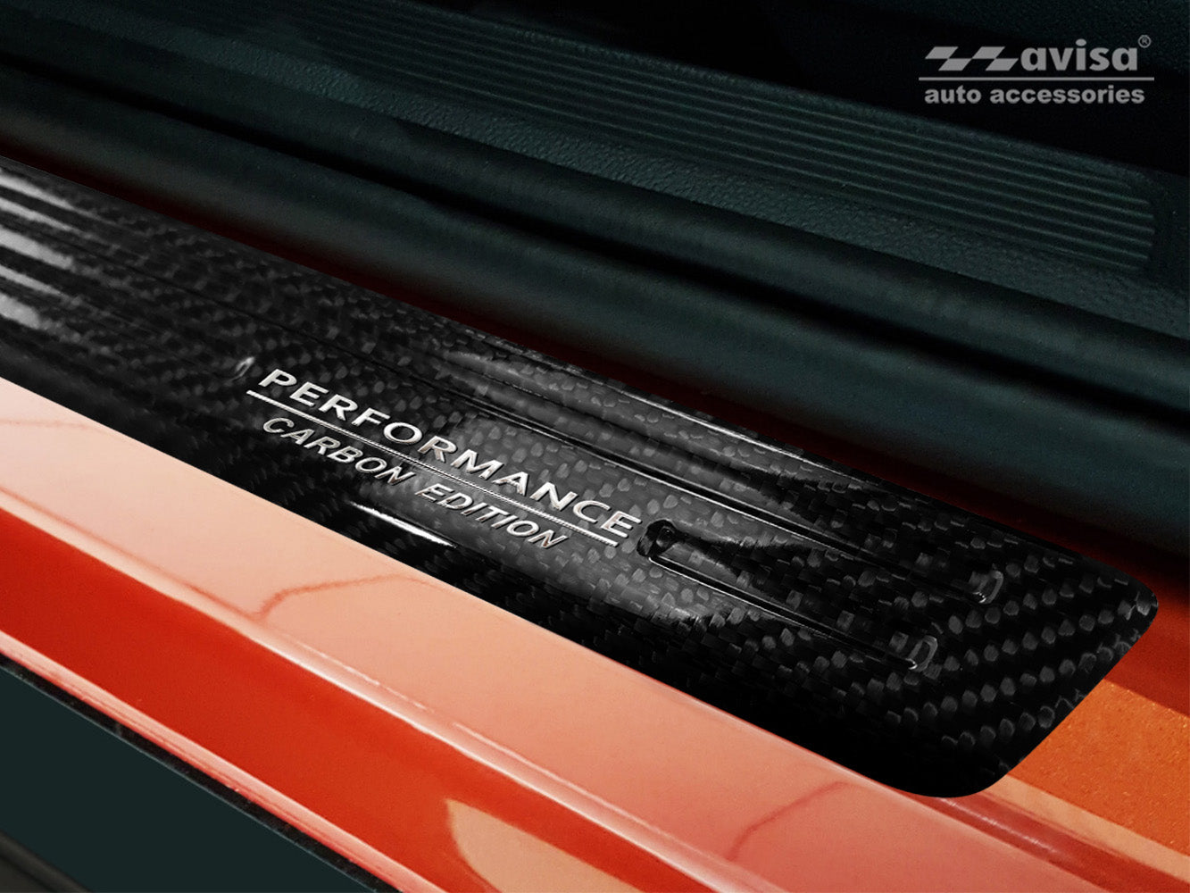 Protector umbral de puerta VOLKSWAGEN T-ROC carbono-ICCTUNING