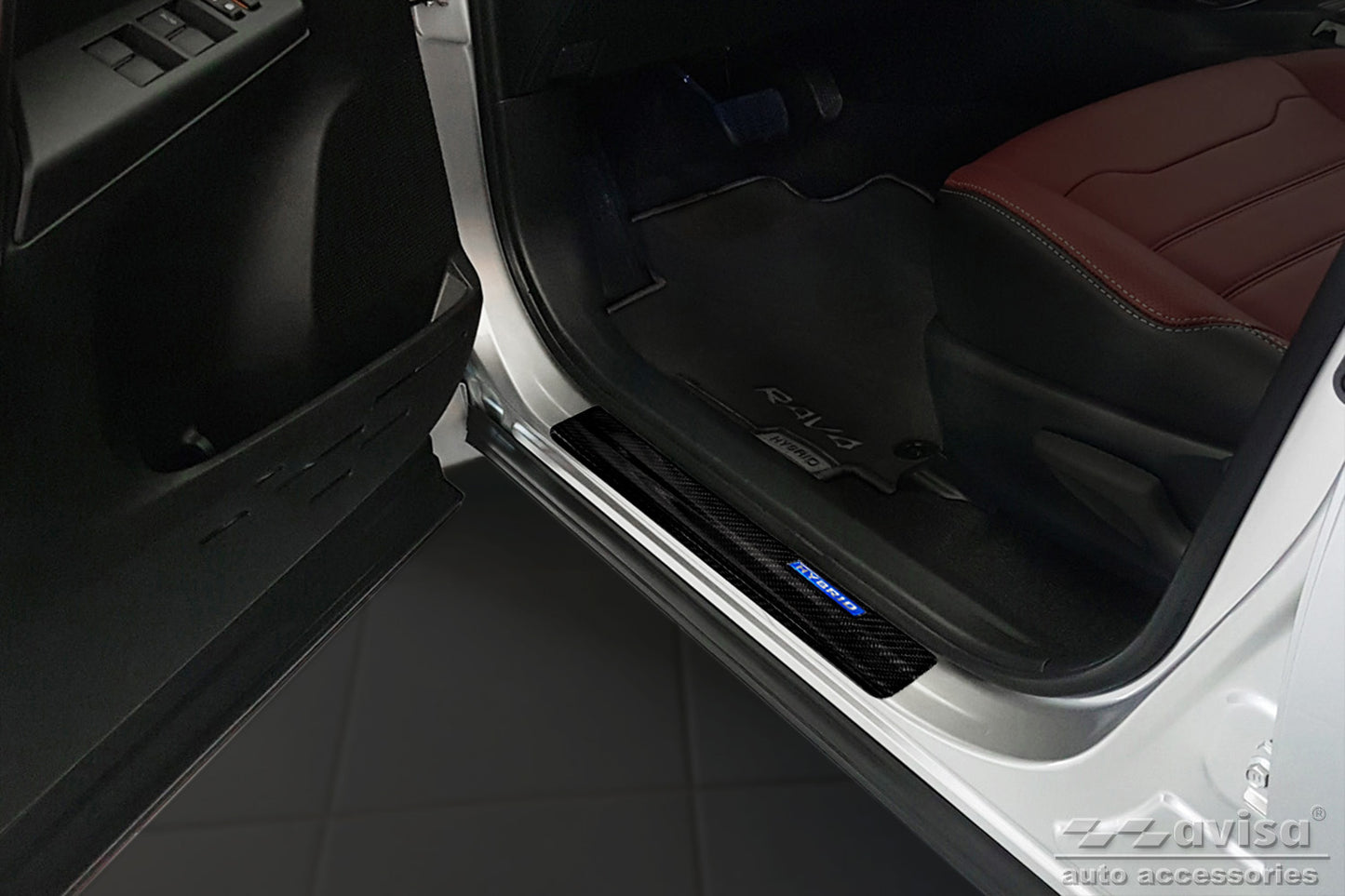 Protector umbral de puerta TOYOTA RAV4 V /Hybrid 2018->-ICCTUNING