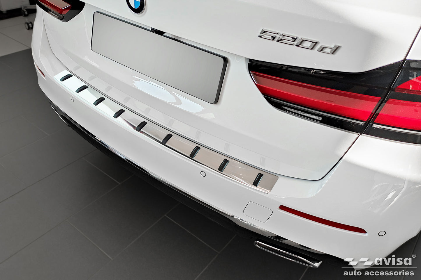 Protector parachoques trasero BMW Serie 5 Touring G31 Restyling 2020-> (no M-pack)-ICCTUNING
