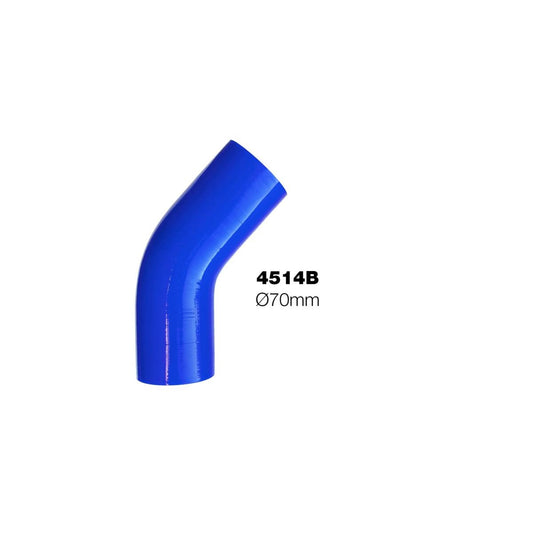 Codo Manitor azul de 45°, diámetro interior 70 mm-ICCTUNING