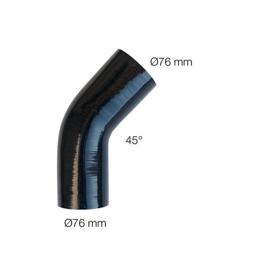 Curva de manipuleo de 45°, diámetro interior: 76 mm-ICCTUNING