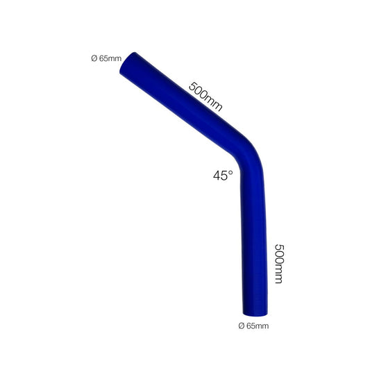 Curva azul 45°Manitor id.65mm l.500mm-ICCTUNING