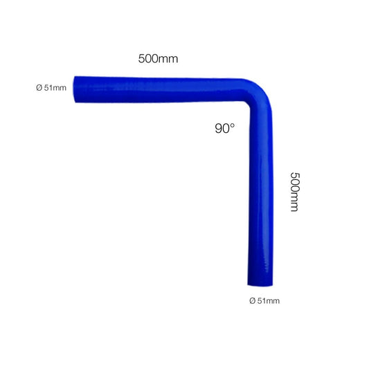 Curva azul 90°Manitor id.51mm l.500mm-ICCTUNING