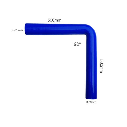Curva azul 90°Manitor id.70mm l.500mm-ICCTUNING