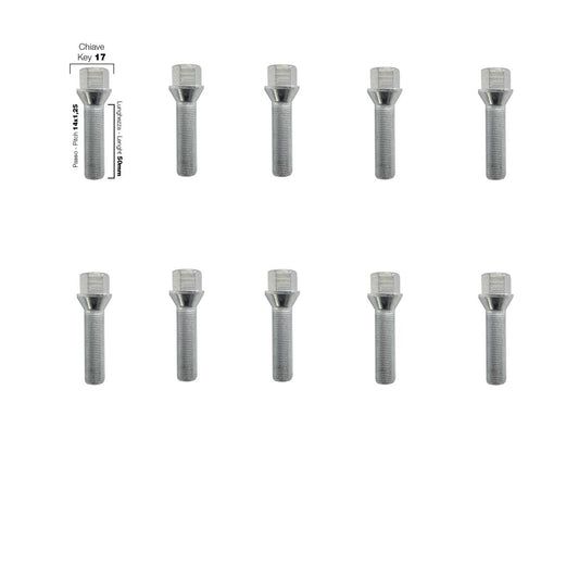 10 pernos ch.17 14x1,25 l.50mm-ICCTUNING