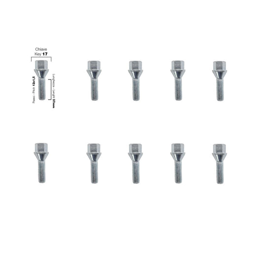 10 pernos ch.17 12x1,5 l.37mm-ICCTUNING