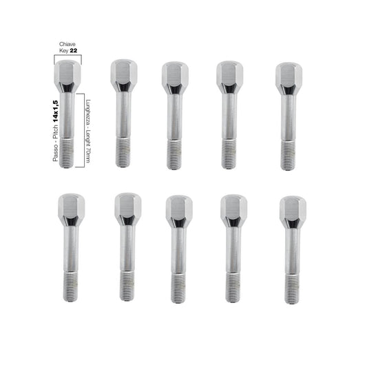 10 pernos ch.22 14x1,5 l.70 mm-ICCTUNING