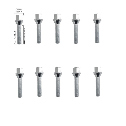 10 pernos ch.17 12x1,5 l.55mm-ICCTUNING