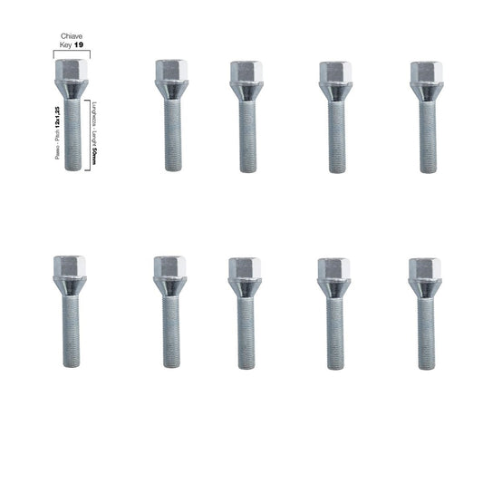 10 pernos ch.19 12x1,25 l.50mm-ICCTUNING