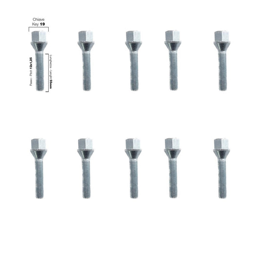10 pernos ch.19 12x1,25 l.55mm-ICCTUNING