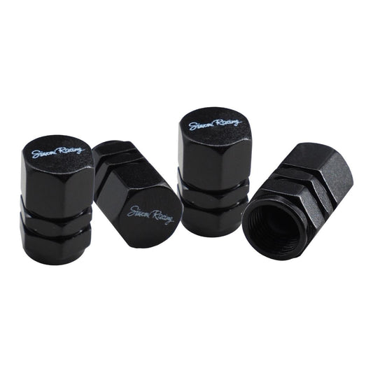 Tapas de válvulas hexagonales negras-ICCTUNING