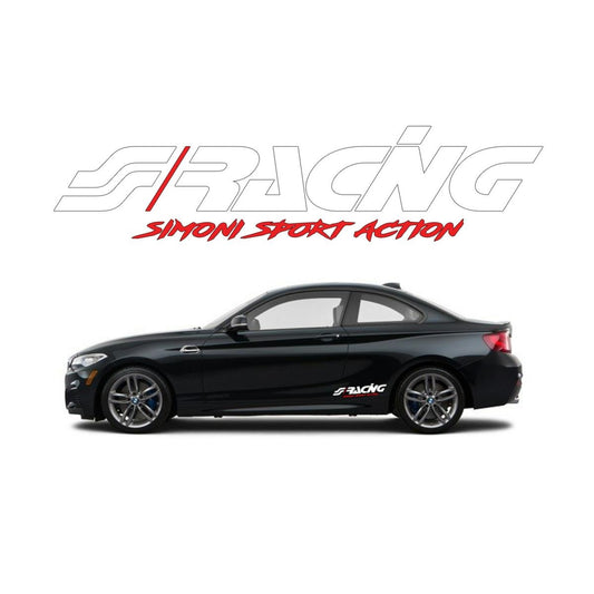 Adhesivo blanco preespaciado 30x7 cm-ICCTUNING